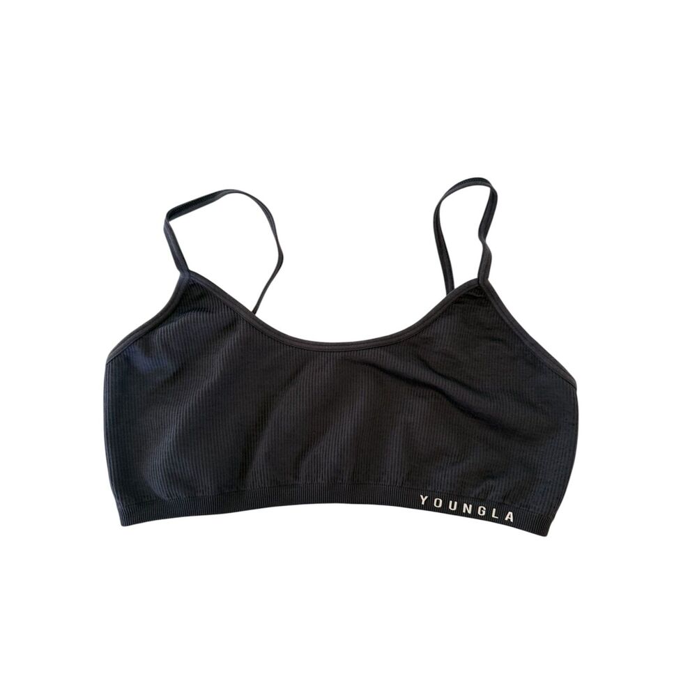 YoungLA Gray Sports Bra Size Medium